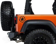 Distressed Oscar Mike Freedom Edition Star Hood Decal , Die Cut Vinyl Decal