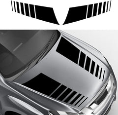 Car Decal Racing Stripes Hood Decal Vinyl Decoration Accessories Suitable for Truck Pickup SUV Transporter Off Road Vehicle Waterproof Door Sticker Die Cut Vinyl Decal