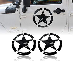 Car Hood Cover Sticker For Jeep Renegade Patriot Wrangler JK L TJ Trail Hawk Rubicon Pentagram Style Vinyl Decals Accessories Die Cut Vinyl Decal