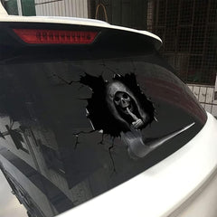 Silent Death Skull Die Cut Vinyl Decal