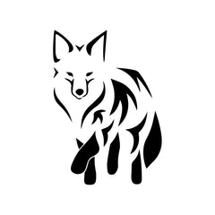 Bargain Max Decals Tribal Fox Silhouette Decal Die Cut Vinyl Decal