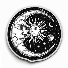 Generic Ying Sun Yang Moon Stars Die Cut Vinyl Decal