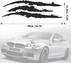 Claw Mark Decals for Cars,Headlight Car Sticker | Die Cut Vinyl Decal/ Bumper For Windows, Cars, Trucks, Laptops, Etc.
