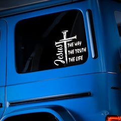 Jesus The Way The Truth The Life Die Cut Vinyl Decal