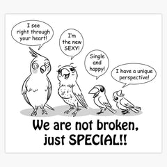 Special Need Birds Die Cut Vinyl Decal