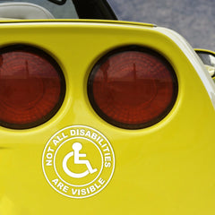 Invisible Disability Awareness Sticker | Die Cut Vinyl Decal/ Bumper For Windows, Cars, Trucks, Laptops, Etc.