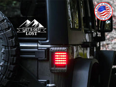 Let's Get Lost Vinyl Die Cut Vinyl Decal/ Bumper For Windows, Cars, Trucks, Laptops, Etc.