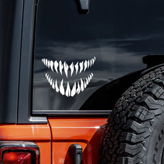 Monster Teeth Decal Vinyl Die Cut Vinyl Decal