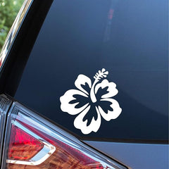 Hibiscus Flower Hawaiian Vinyl Die Cut Vinyl Decal/ Bumper For Windows, Cars, Trucks, Laptops, Etc.