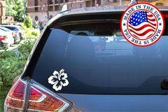 Hibiscus Flower Hawaiian Vinyl Die Cut Vinyl Decal/ Bumper For Windows, Cars, Trucks, Laptops, Etc.