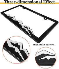 BGGTMO Mountain License Plate Frames, Die Cut Vinyl Decal