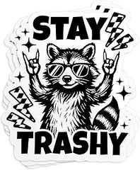 Stay Trashy Raccoon Stickers Die Cut Vinyl Decal