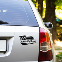 GRITKULTURE in God We Trust Die Cut Vinyl Decal