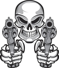 Simple Angry Violent Gangster Die Cut Vinyl Decal
