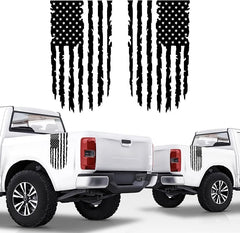 GRITKULTURE Distressed American Flag Vinyl Decal