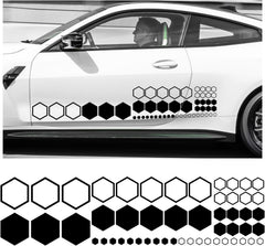52 Grids Car Honeycomb Die Cut Vinyl Decal