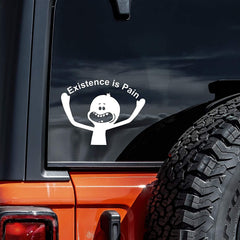 Smart Box Existence is Pain Decal Die Cut Vinyl Decal