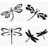 8 Sheets Dragonfly Car Sticker Self Adhesive Car Sticker Waterproof Vinyl Window Decal Die Cut Vinyl Decal/ Bumper For Windows, Cars, Trucks, Laptops, Etc.