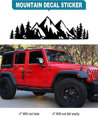 Mountain License Plate Frames, Die Cut Vinyl Decal
