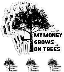 My Money Grows On Trees Sticker Die Cut Vinyl Decal