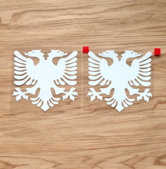 Albanian Double Headed Eagle Car Sticker Die Cut Vinyl Decal