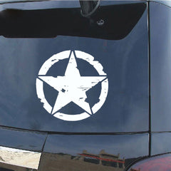 Walbest 5.9" Star Car Sticker Decal for Car Hood Auto Five-Pointed Star Die Cut Vinyl Decal/ Bumper For Windows, Cars, Trucks, Laptops, Etc.