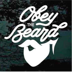 Obey The Beard Decals | Die Cut Vinyl Decal