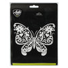 Auto Drive Rhinestone Butterfly Vinyl Vehicle Decal, White Die Cut Vinyl Decal/ Bumper For Windows, Cars, Trucks, Laptops, Etc.