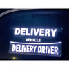 EEDE Delivery Driver car Sign, 14"x7.5", Night Visibility,Vehicle Sticker Die Cut Vinyl Decal/ Bumper For Windows, Cars, Trucks, Laptops, Etc.