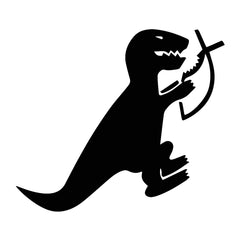 T-Rex Vinyl Decal Funny T-REX Ate | Die Cut Vinyl Decal