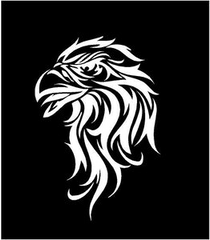Eagle head Decal Custom Viny Die Cut Vinyl Decal