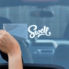 Water Proof Uv Proof Factory Printing Transparent Vinyl Uv Transfer Custom Logo Decal Car Window Sticker Die Cut Vinyl Decal