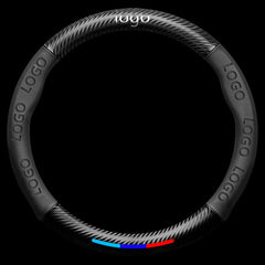 Muchkey Universal Car Steering Wheel Leather Steering Wheel , Die-Cut Decal