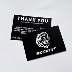 Custom Logo Design Printing Greeting Card, Die-Cut Decal