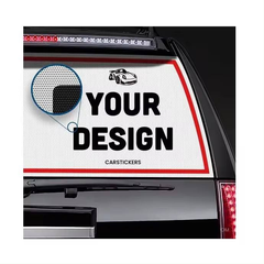 Car Rear Waterproof Decal Advertising, Die Cut Vinyl Decal
