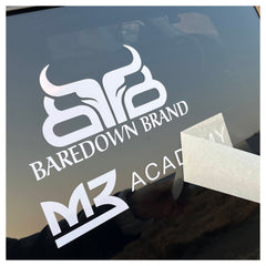 Custom Weatherproof Business Logo Car Bumper, Die Cut Vinyl Decal
