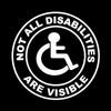 Invisible Disability Awareness Sticker | Die Cut Vinyl Decal/ Bumper For Windows, Cars, Trucks, Laptops, Etc.