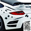 Konghyp Car Modification Stickers – Simulation Bullet Hole Crack Stickers | Die Cut Vinyl Decal/ Bumper For Windows, Cars, Trucks, Laptops, Etc.