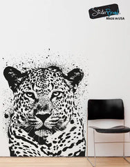 Vinyl Wall Decal Sticker Spray Paint Leopard Die Cut Vinyl Decal