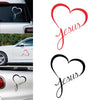 Opvise Jesus Heart Removable Waterproof Car Styling Window Bumper Decal Decor Sticker | Die Cut Vinyl Decal/ Bumper For Windows, Cars, Trucks, Laptops, Etc.