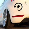 Electric Plug Shape Fashion Car Sticker Bumper Windshield Auto Decal Motorcycle Laptop Waterproof Truck Automobile Vehicles Die Cut Vinyl Decal
