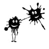 Merry Blots funny car sticker vinyl decal white/black for auto car stickers styling decoration 15cm*14.3cm Die Cut Vinyl Decal (Copy