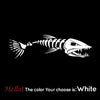 Fish Bone Car Hood Sticker Funny Engine Decoration Decal for SUV Truck Cruiser Vinyl Waterproof Accessory Die Cut Vinyl Decal