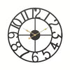 Retro Personality Digital Clock Creative Wrought Iron Living Room Decorative Hanging Clock Watch Home Decoration Wholesale Die Cut Vinyl Decal