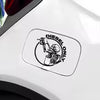 Pickup truck 13.5*13.5cm off-road truck skull gasoline cap stickers, decorative car stickers personalized customization Die Cut Vinyl Decal