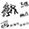 Walbest Auto Car Vehicle Reflective Dont Touch My Car Decals Sticker Decoration Universal | Die Cut Vinyl Decal/ Bumper For Windows, Cars, Trucks, Laptops, Etc.
