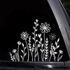 Wildflowers Boho Fun Reflective Car Vinyl Sticker, Plant Lover Gift Idea, Bumper Sticker, Car Sticker, Decorative Car Window Die Cut Vinyl Decal/ Bumper For Windows, Cars, Trucks, Laptops, Etc.
