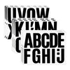 Zmeidao 3Pcs Large Letter Stickers, Self-Adhesive Alphabet Stickers Die Cut Vinyl Decal/ Bumper For Windows, Cars, Trucks, Laptops, Etc.