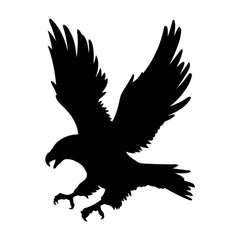 american eagle vinyl die cut decal white patriotic symbol sticker for vehicles and laptops