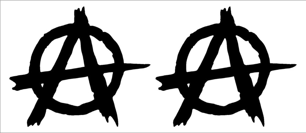 anarchy‑symbol‑vinyl‑decal black waterproof for cars trucks laptops